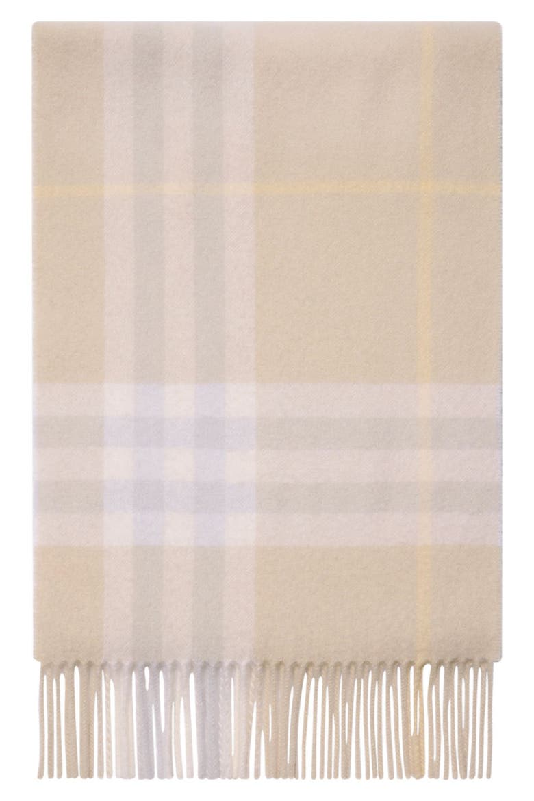 Giant Check Cashmere Scarf, Alternate, color, SMOKE GREY