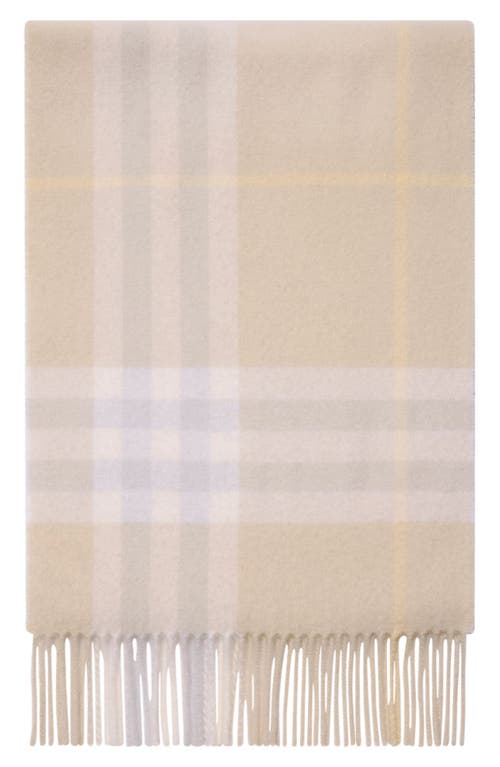 Burberry Giant Check Cashmere Scarf In Neutral