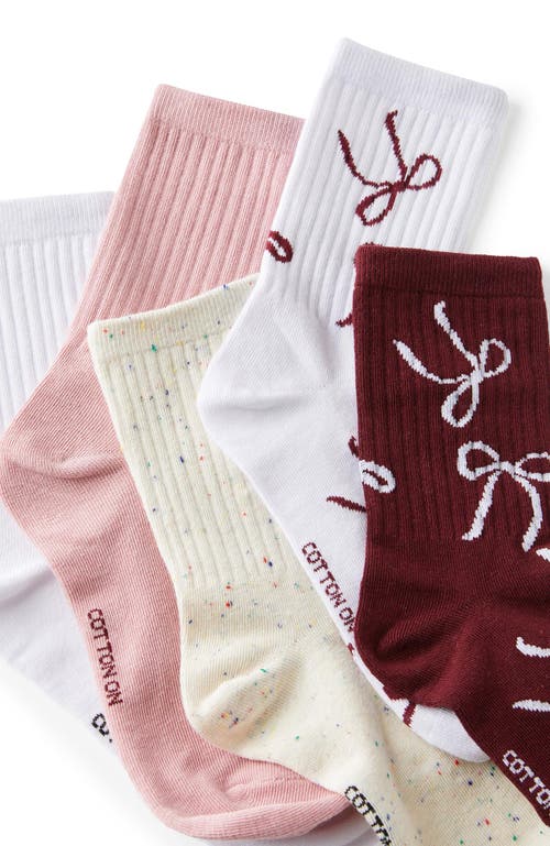 Cotton On 5pk Crew Sock