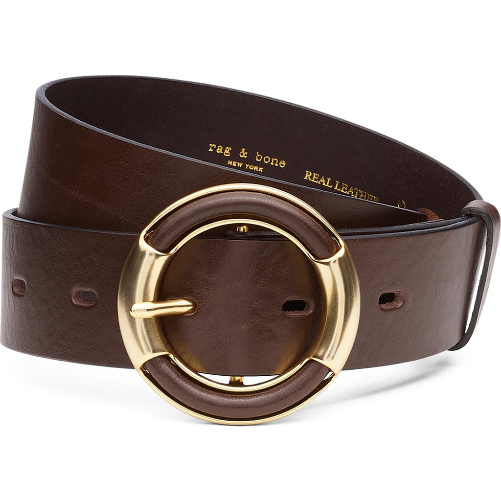 Rag & Bone Marina Wide Leather Belt