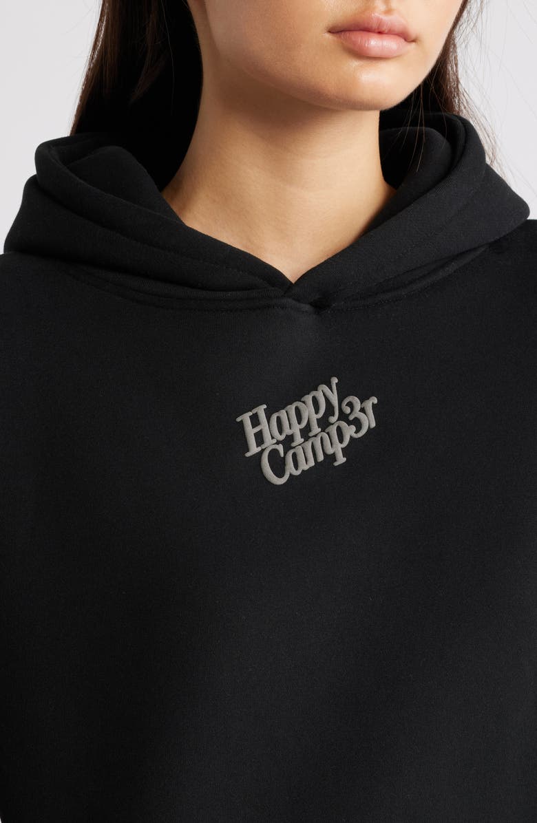 HAPPY CAMP3R Puff Series Core Logo Cotton Blend Hoodie, Alternate, color, Black