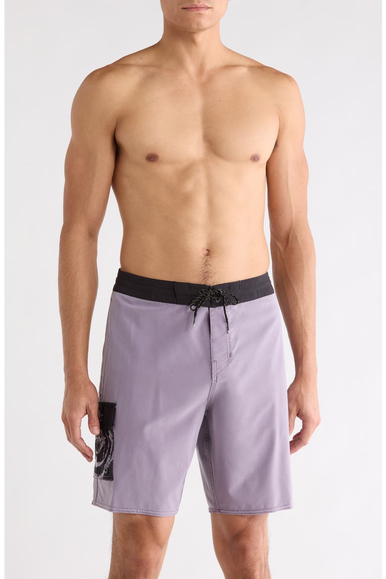 Festival Lo Tide Board Shorts, Main, color, LAVA