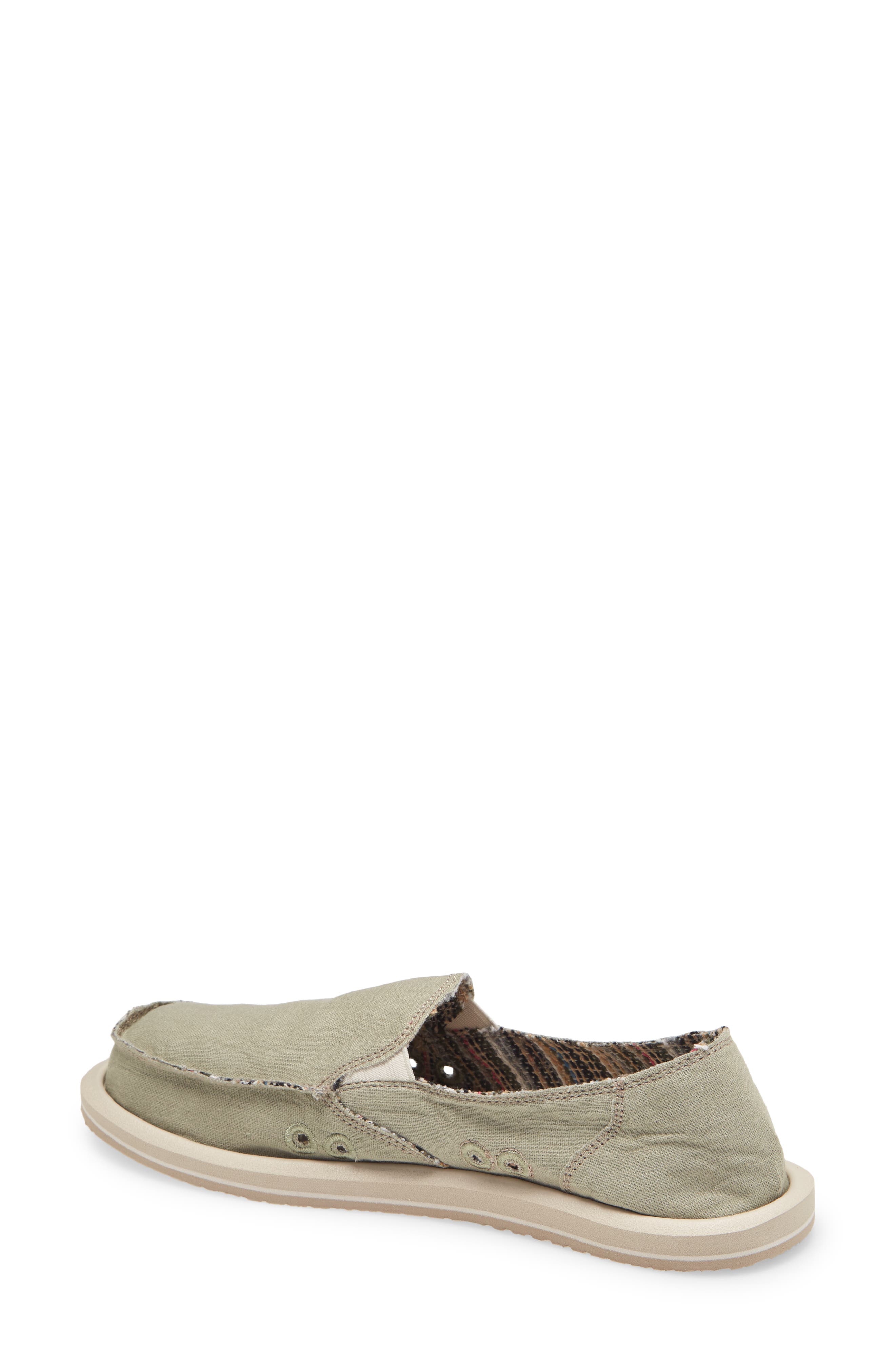 Sanuk Donna Slip-On Sneaker, Alternate, color, Olive Grey