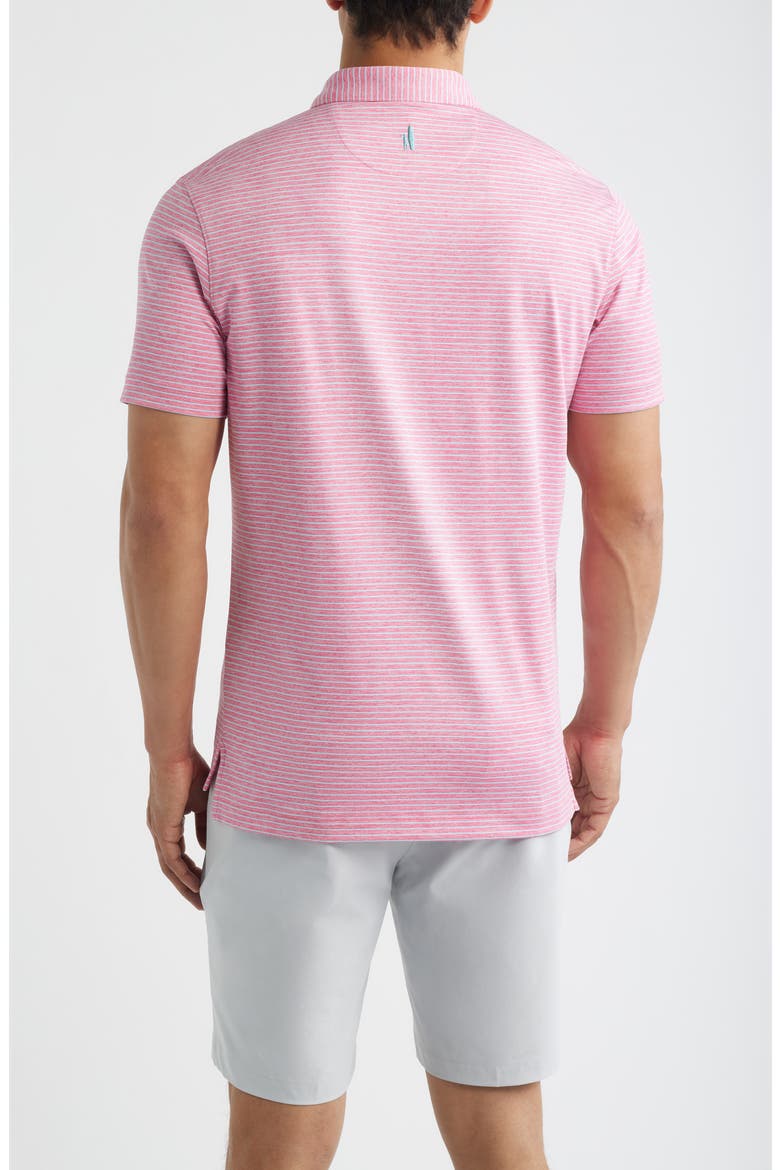 Michael Stripe Performance Golf Polo, Alternate, color, PUNCH