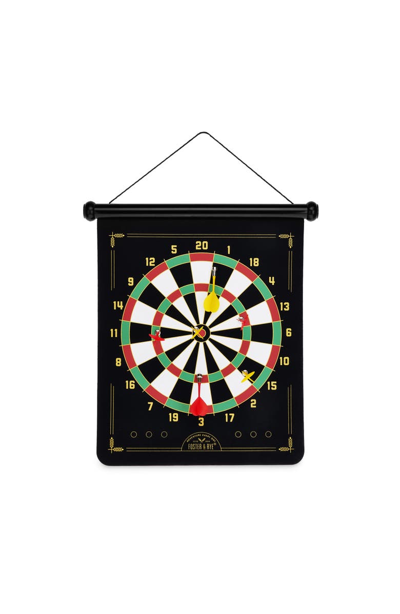 Foster & Rye Magnetic Dart Board, Alternate, color, Black