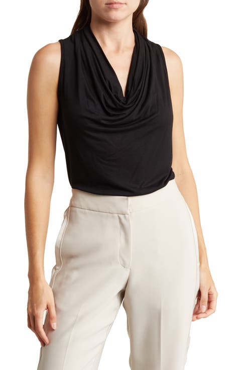 Sleeveless Cowl Neck Top