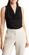 Renee C Sleeveless Cowl Neck Top