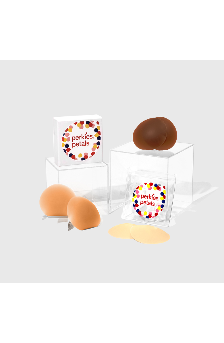 Perkies Petals Nipple Covers, Alternate, color, Dark Nude