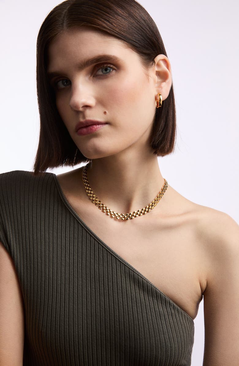 Susan Caplan 1990s Vintage Watchband Collar Necklace, Alternate, color, Watchband