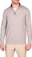 TailorByrd Brushed Mélange Quarter Zip Pullover