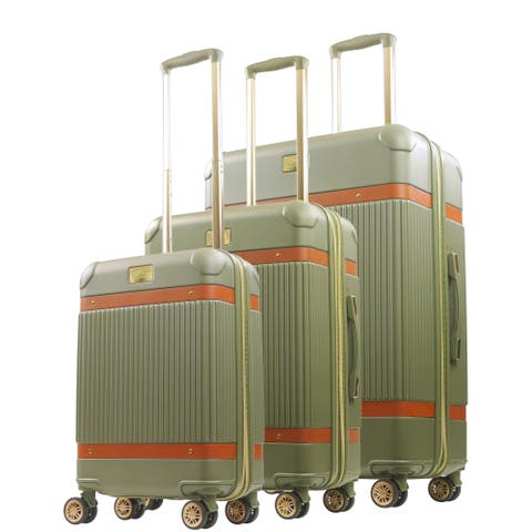 3-Piece Stripes Hard-Sided Luggage