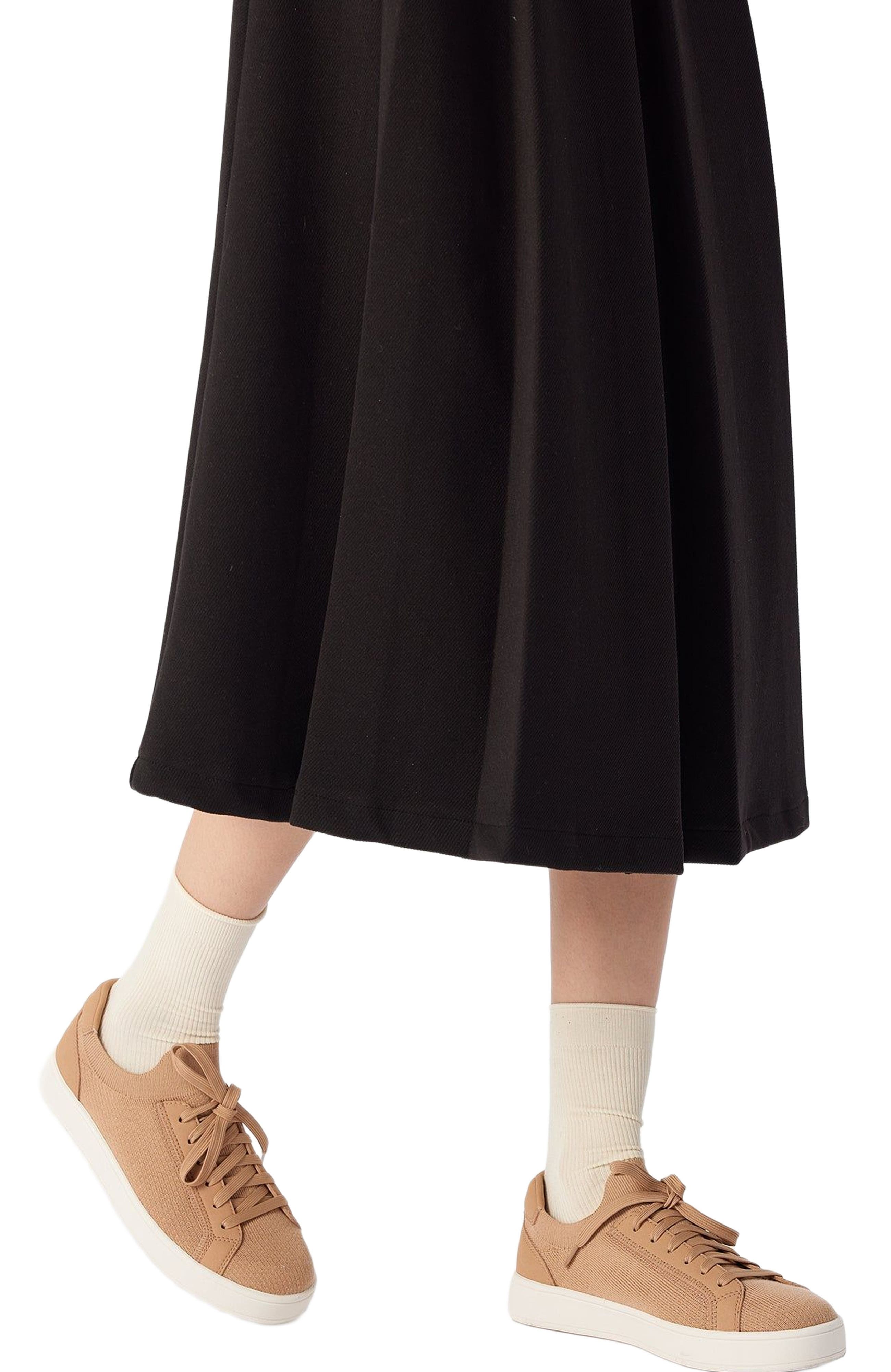Mercerized Wool Cashmere Knitted Sneakers, Alternate, color, toasted almond