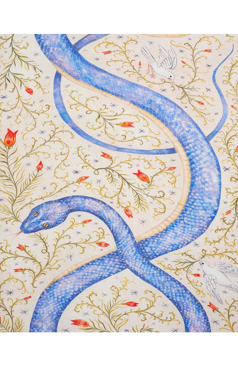 Fable England Catherine Rowe Celestial Snake Scarf, Alternate, color, Cream