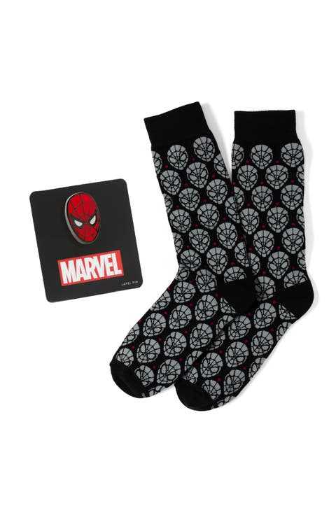 Spider-Man Crew Socks & Cuff Links Set