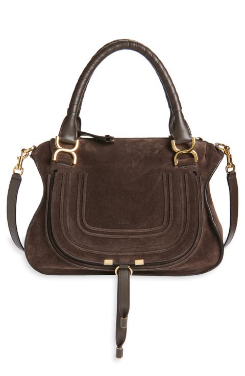 Medium Marcie Suede Satchel