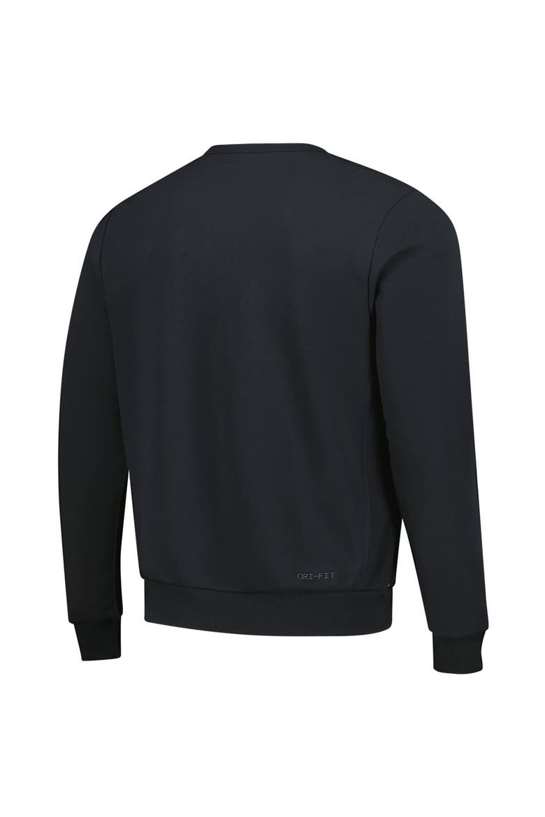 Men's Nike  Black Milwaukee Bucks Authentic Standard Issue Travel Dri-FIT Sweatshirt, Alternate, color, Black