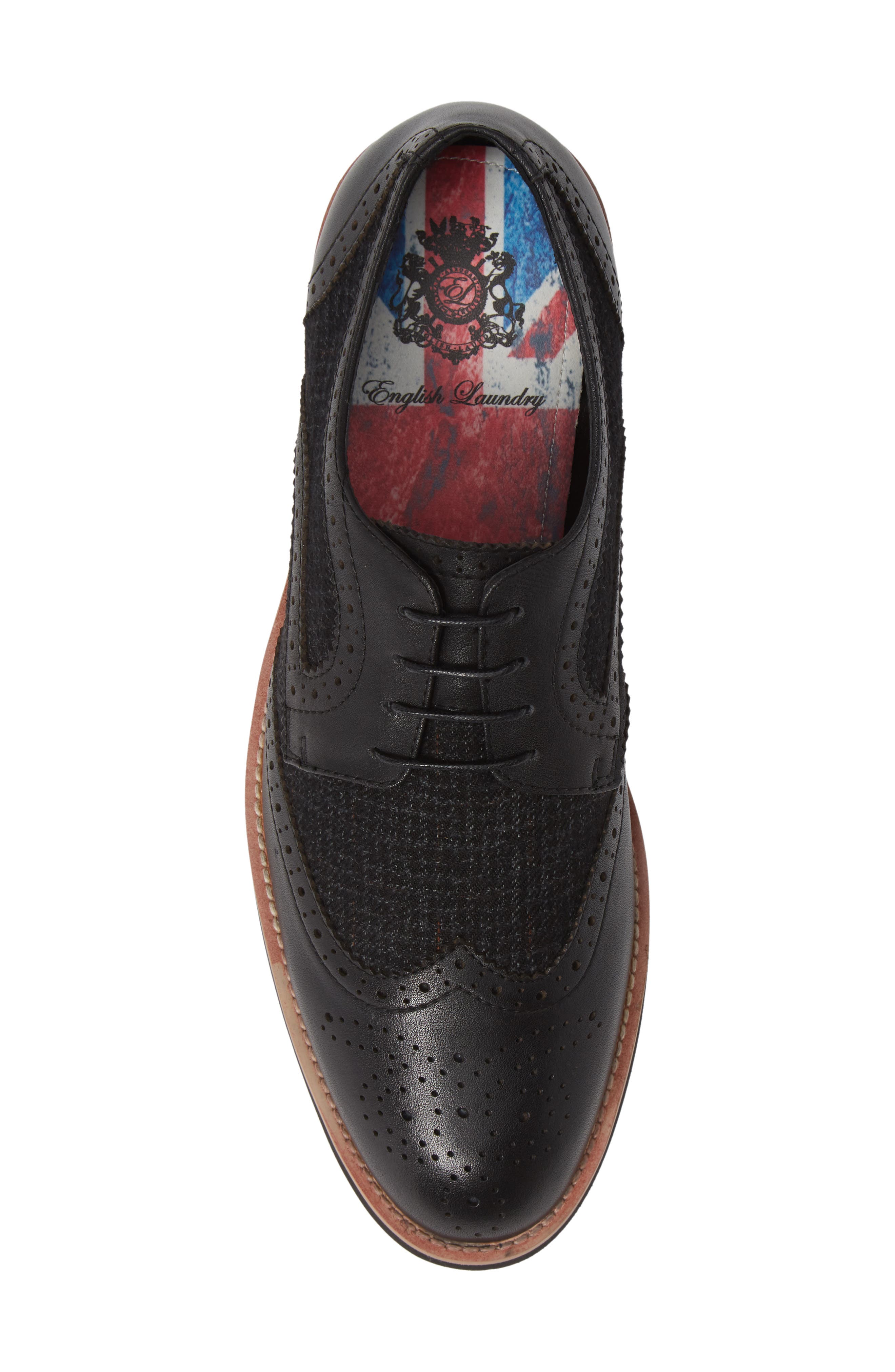 Bolton Wingtip, Alternate, color, BLACK