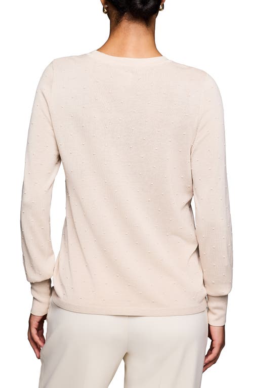Nic + Zoe Subtle Shine Sweater In Classic Cream In Brown