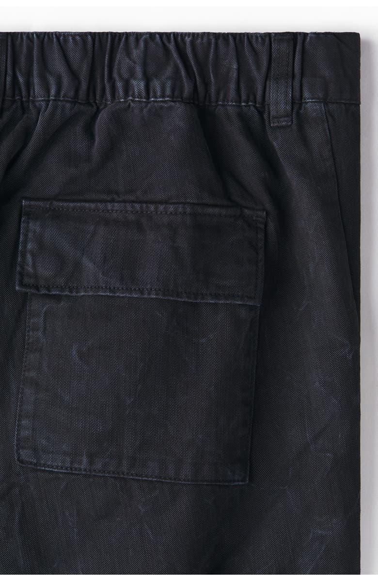 H&M Relaxed Fit Cargo Trousers, Alternate, color, Washed Black