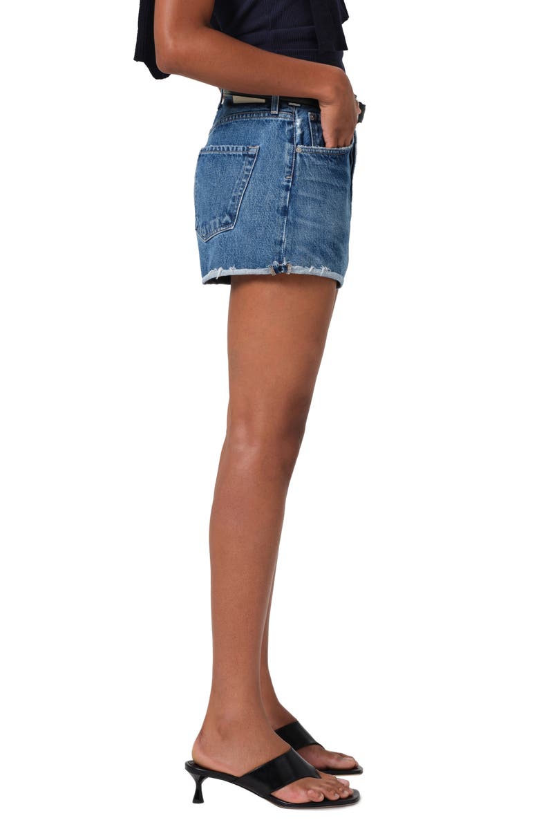 Citizens of Humanity Marlow High Waist Denim Cutoff Shorts, Alternate, color, Allora