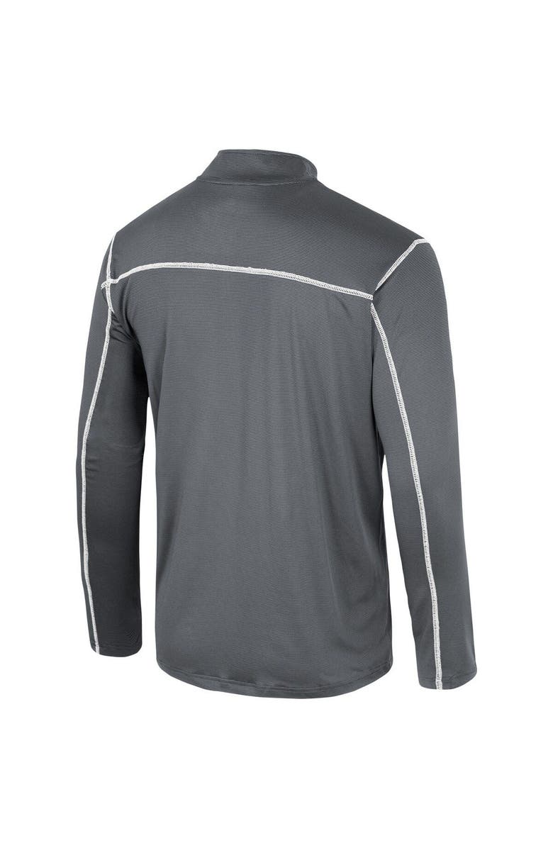 COLOSSEUM Men's Colosseum Black Michigan State Spartans Cameron Quarter-Zip Windshirt, Alternate, color, Black