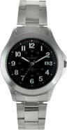 Peugeot Military Round Dial Calendar Bracelet Watch - 40MM
