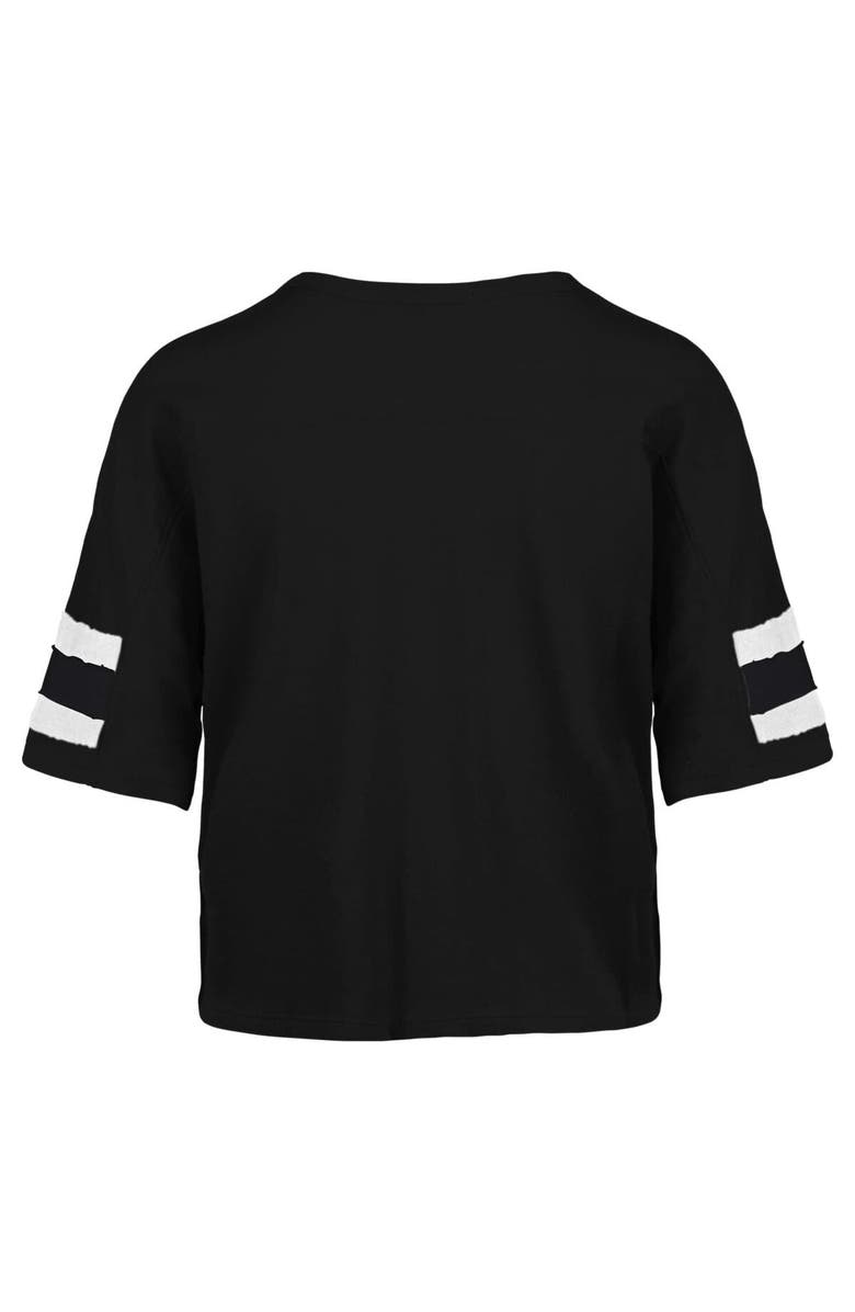 '47 Women's '47 Black LSU Tigers Premier Scout Sleeve Stripe Relaxed Dolman T-Shirt, Alternate, color, Black