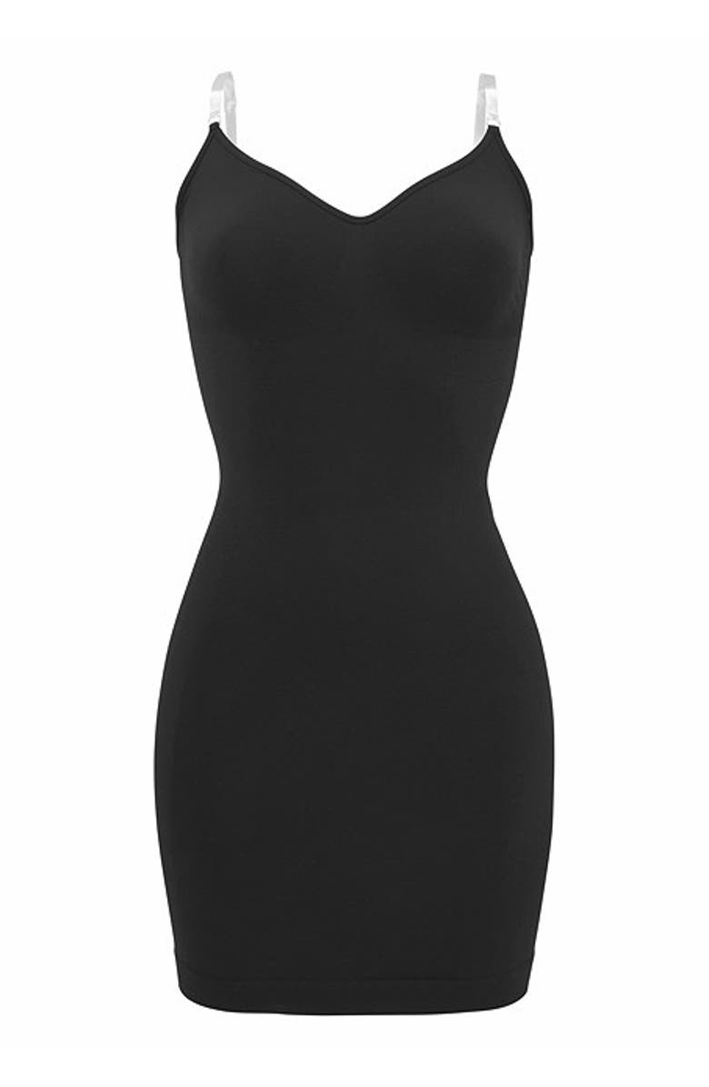 LASCANA Seamless Shaping Dress, Alternate, color, Black