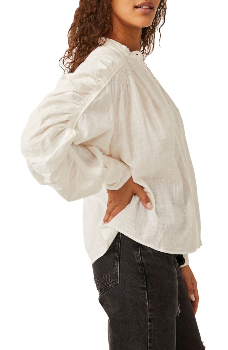 Free People Maraya Cotton Button-Up Blouse, Alternate, color, 