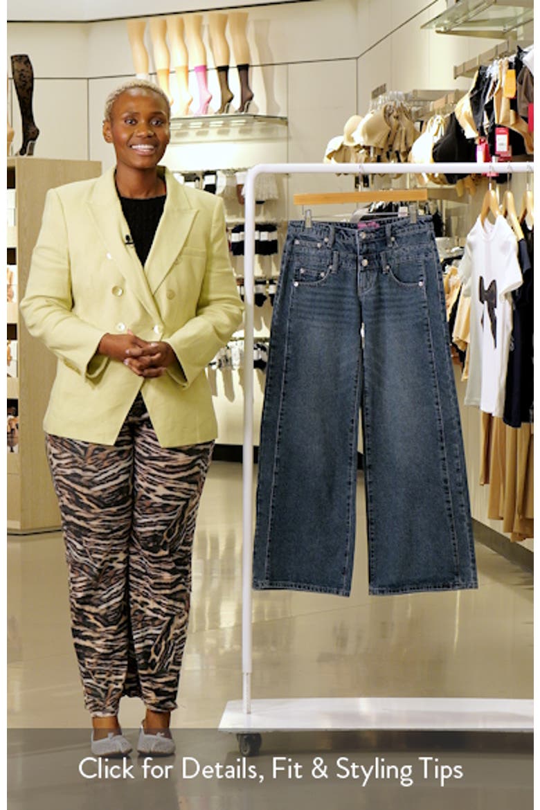 Abel Layered Waist Low Rise Wide Leg Jeans video