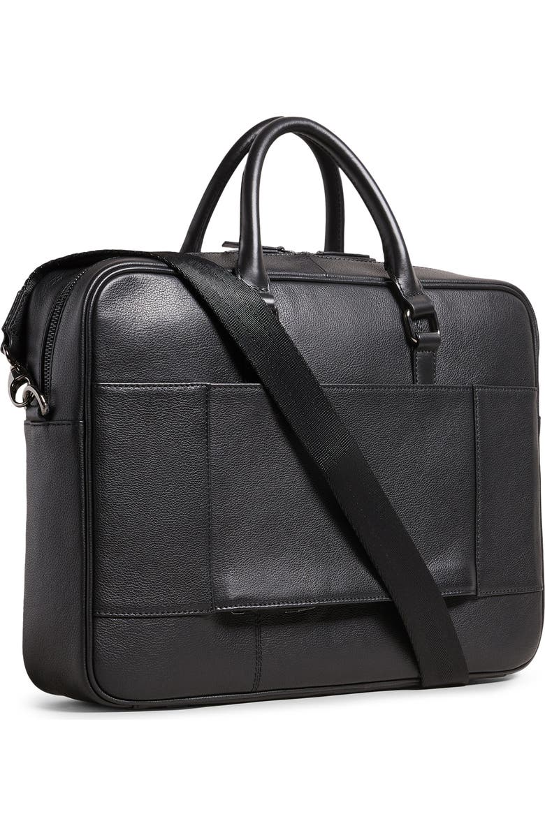 Ted Baker London Canvess Textured Leather Briefcase, Alternate, color,