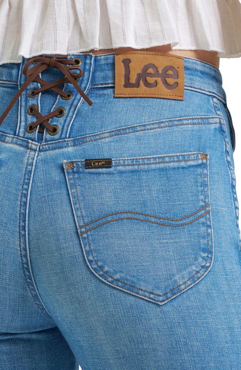 Lee Exposed Button High Waist Bootcut Jeans, Alternate, color, Not Your Type