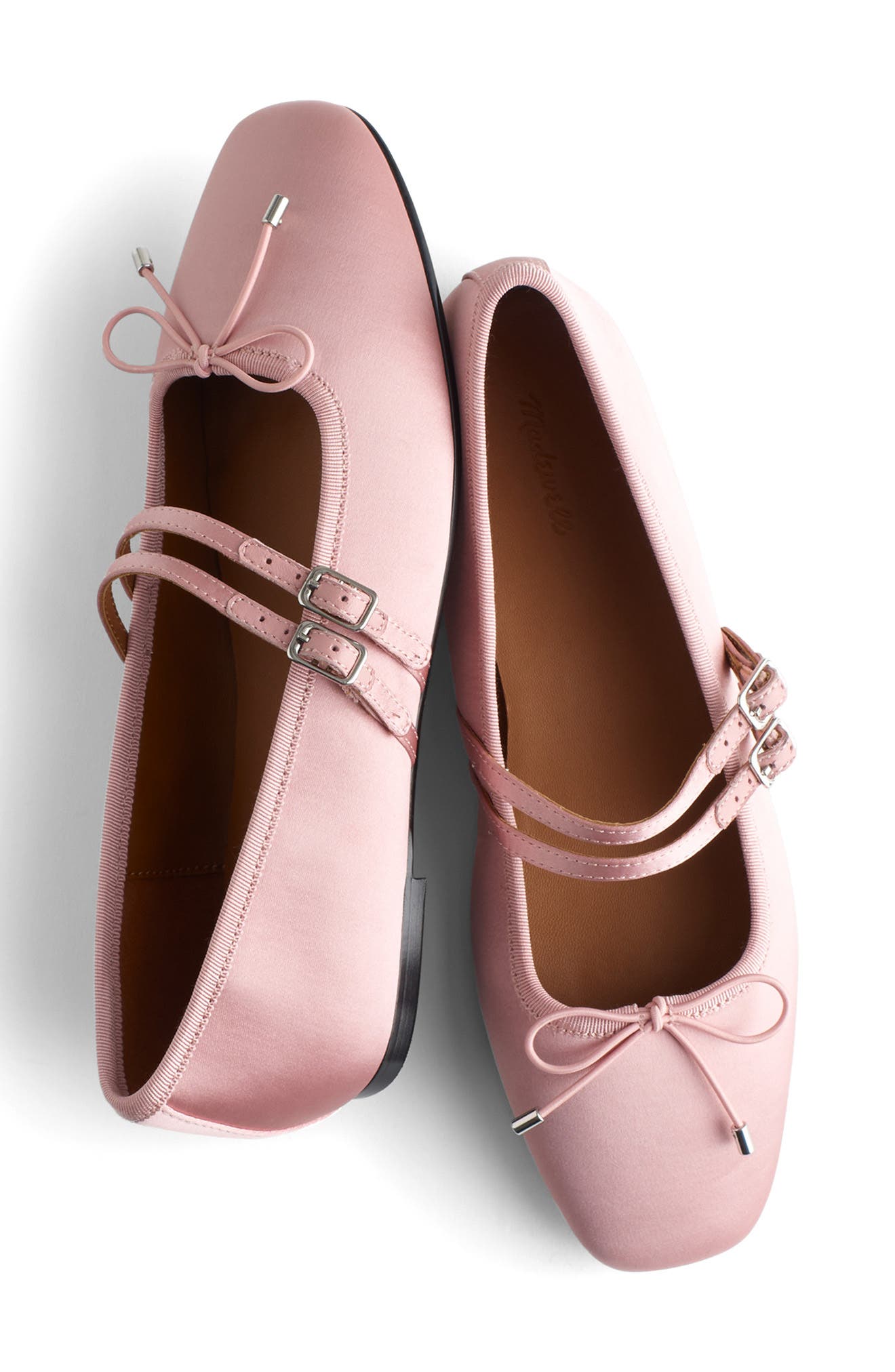 Madewell The Greta Double Strap Ballet Flat, Alternate, color, Wisteria Dove