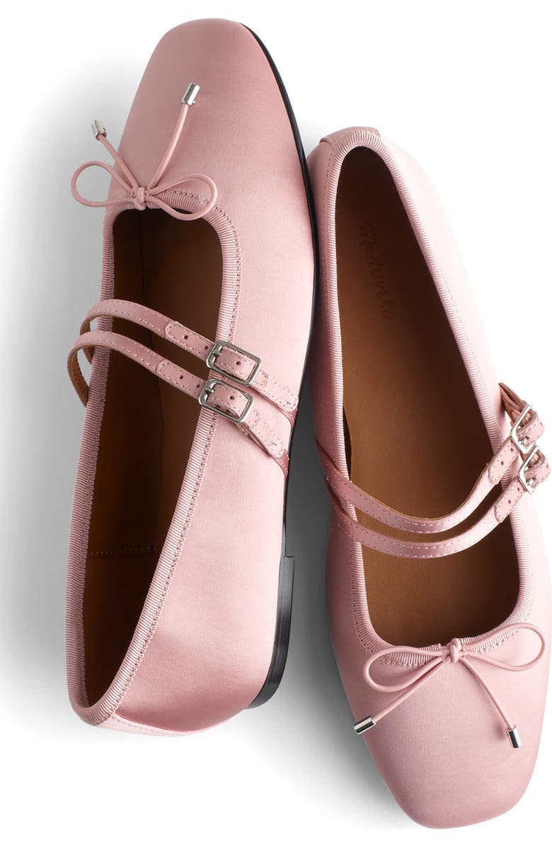 Madewell The Greta Double Strap Ballet Flat, Alternate, color, Wisteria Dove
