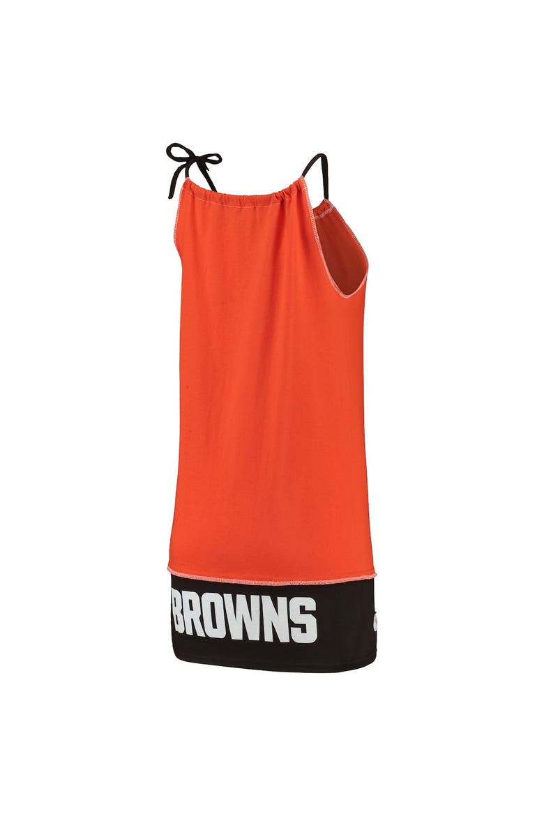 Women's Refried Apparel Orange Cleveland Browns Sustainable Vintage Tank Dress, Alternate, color, Orange