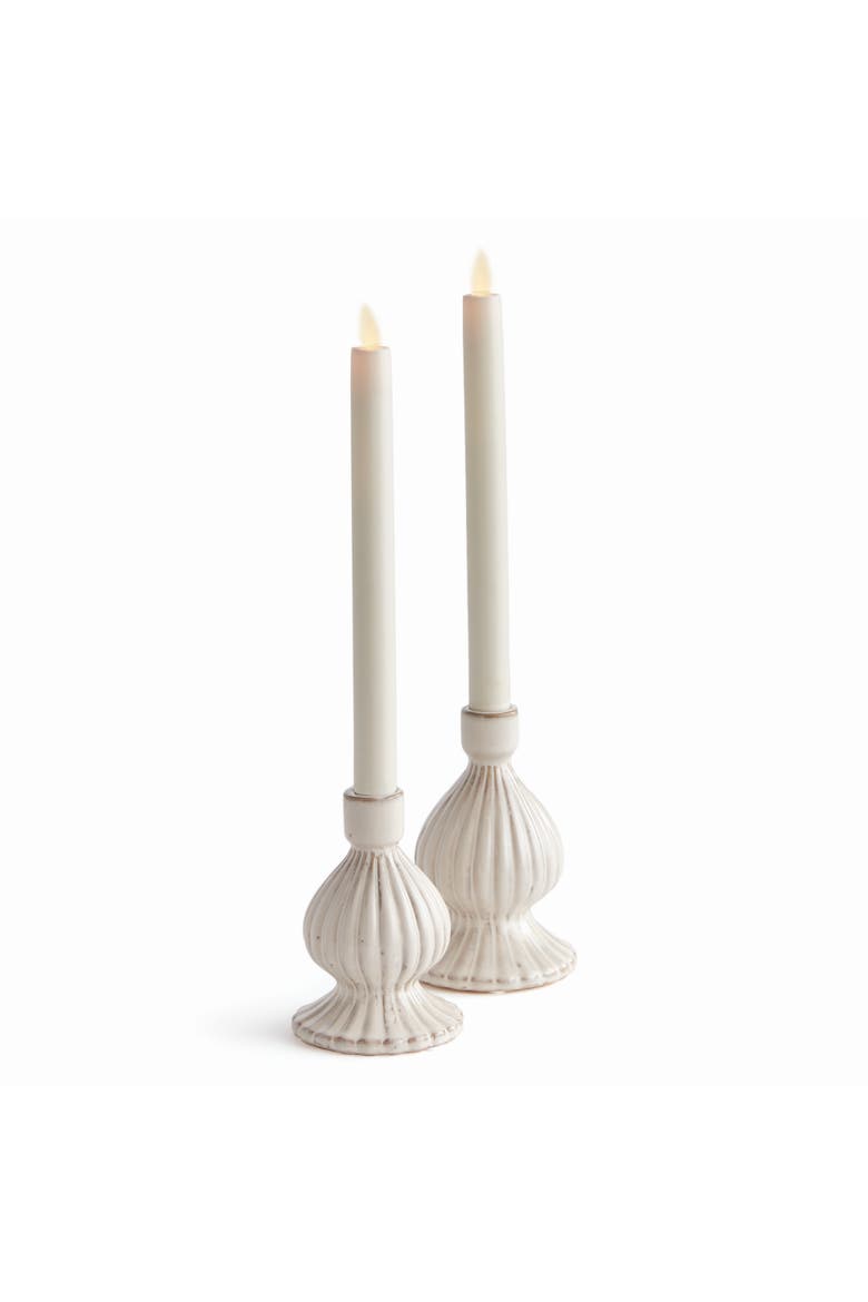 Mela Taper Candle Holders Set of 2, Main, color, Off-White