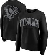 FANATICS Women's Fanatics  Black Pittsburgh Penguins Elements Flow Pullover Sweatshirt