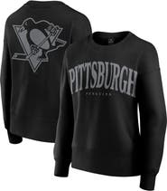 FANATICS Women's Fanatics  Black Pittsburgh Penguins Elements Flow Pullover Sweatshirt