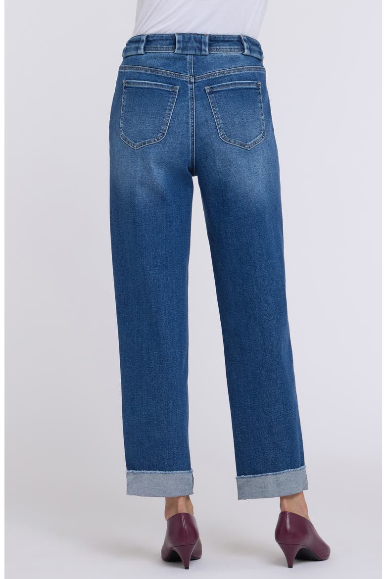 Kasey High Waist Raw Cuff Ankle Stovepipe Jeans, Alternate, color, ANTHURIUM