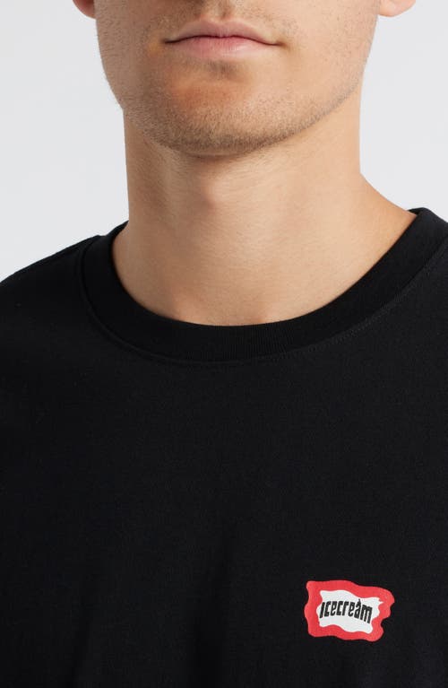 Icecream Cabbage Graphic T-shirt In Black