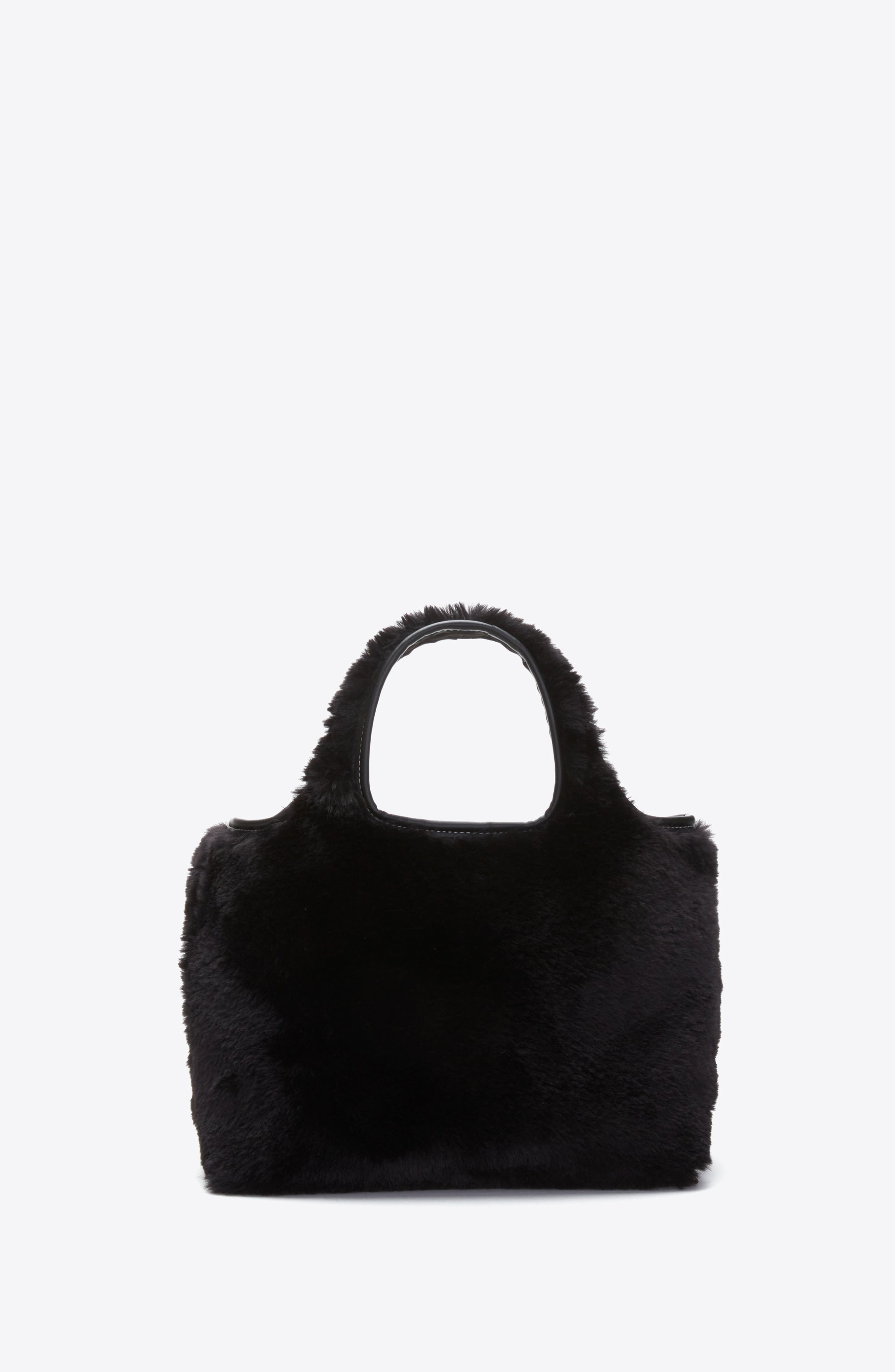 3.1 Phillip Lim Faux Fur Market Tote, Alternate, color, Black