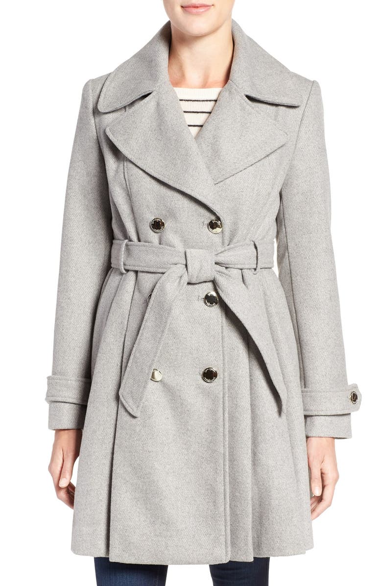 Jessica Simpson Fit & Flare Trench Coat, Main, color, 
