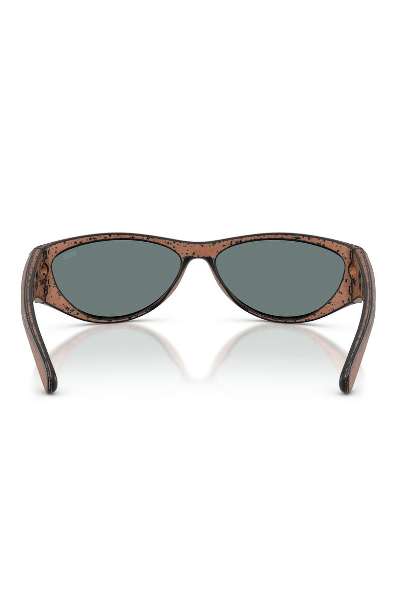 63mm Oversize Cat Eye Sunglasses, Alternate, color, BRONZE BARRELING BLACK