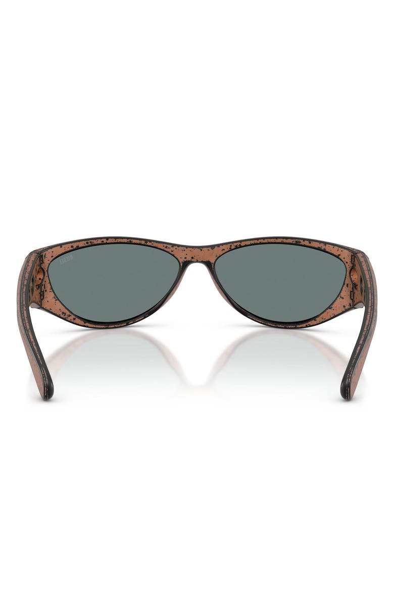DIESEL<sup>®</sup> 63mm Oversize Cat Eye Sunglasses, Alternate, color, Bronze Barreling Black
