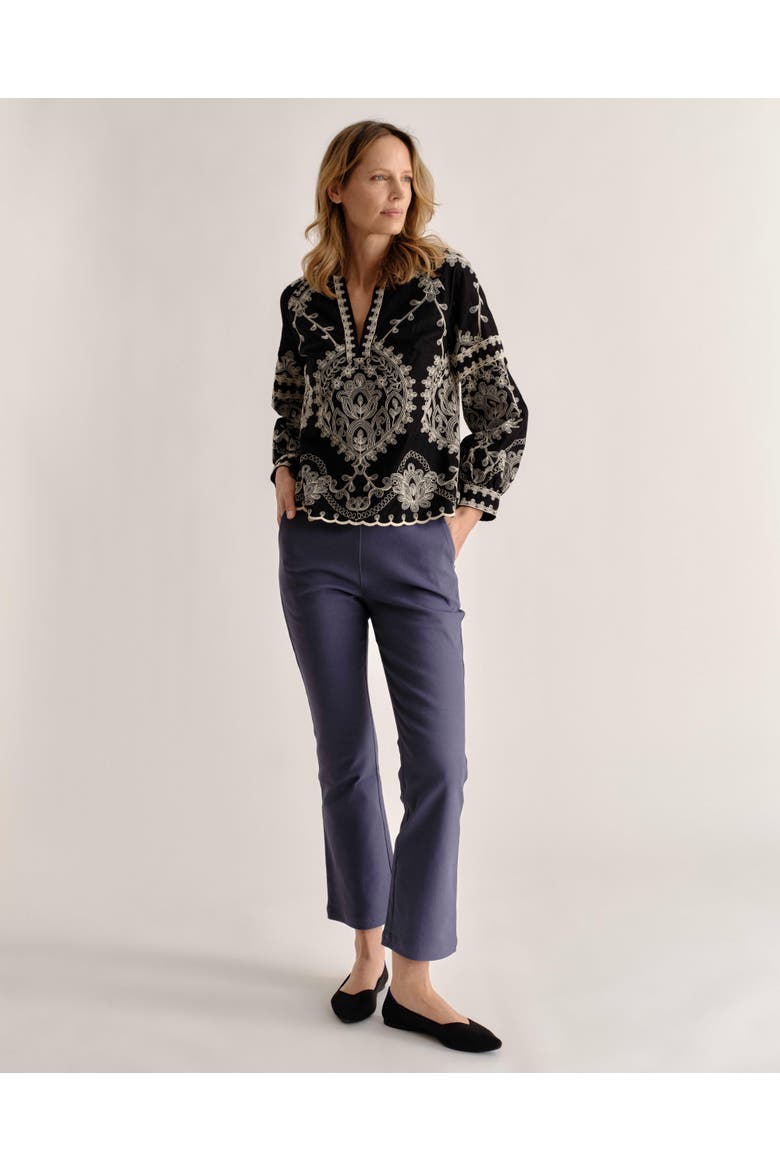 Ynez Embroidered Top, Alternate, color, Noir