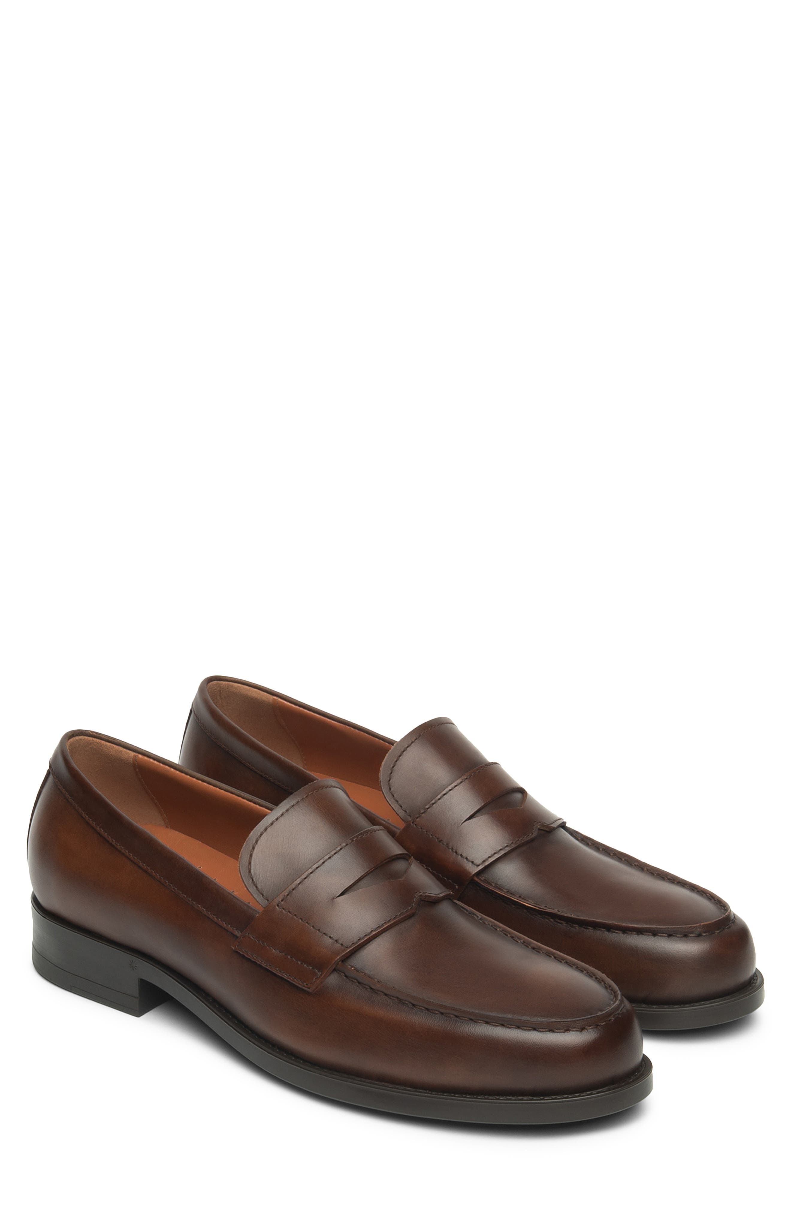 NeroGiardini Slip-On Penny Loafer, Main, color, Brown