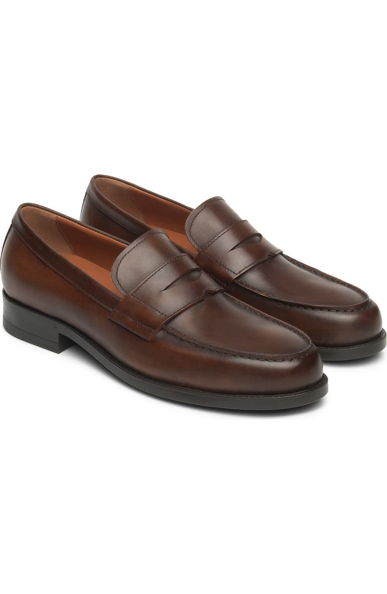 NeroGiardini Slip-On Penny Loafer, Main, color, Brown