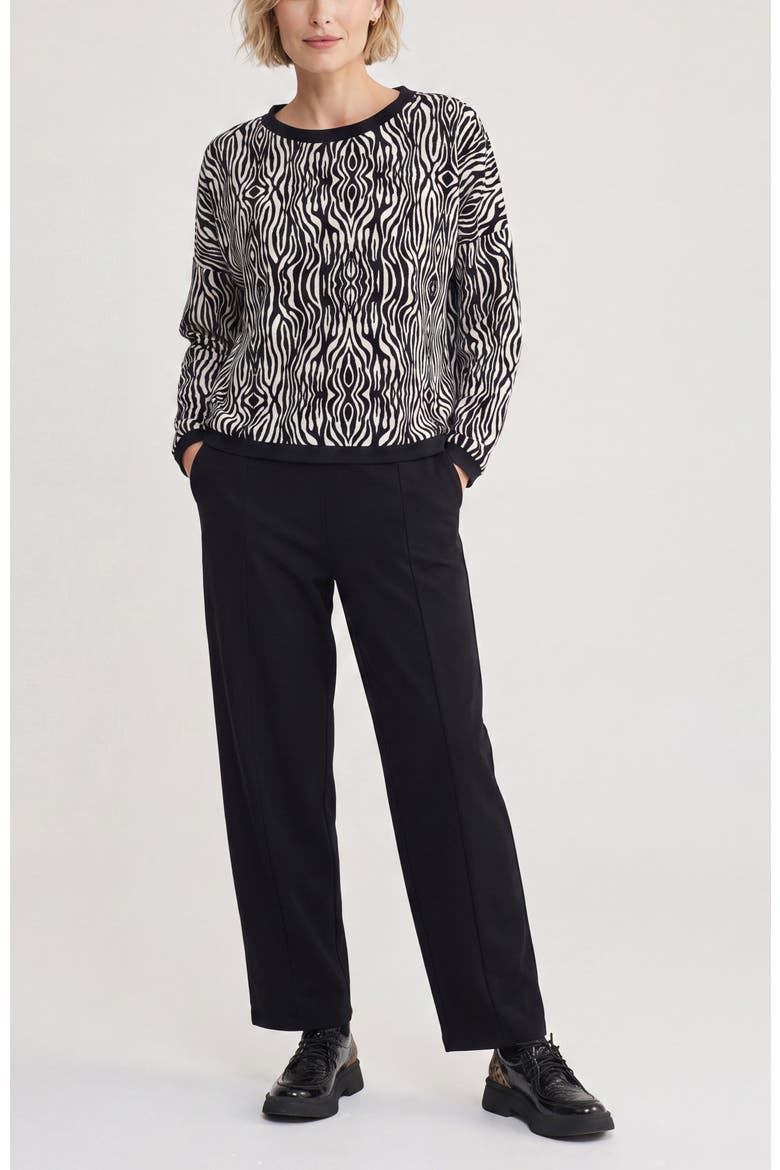 Asta Printed Cotton Jersey Top, Alternate, color, Animal Print