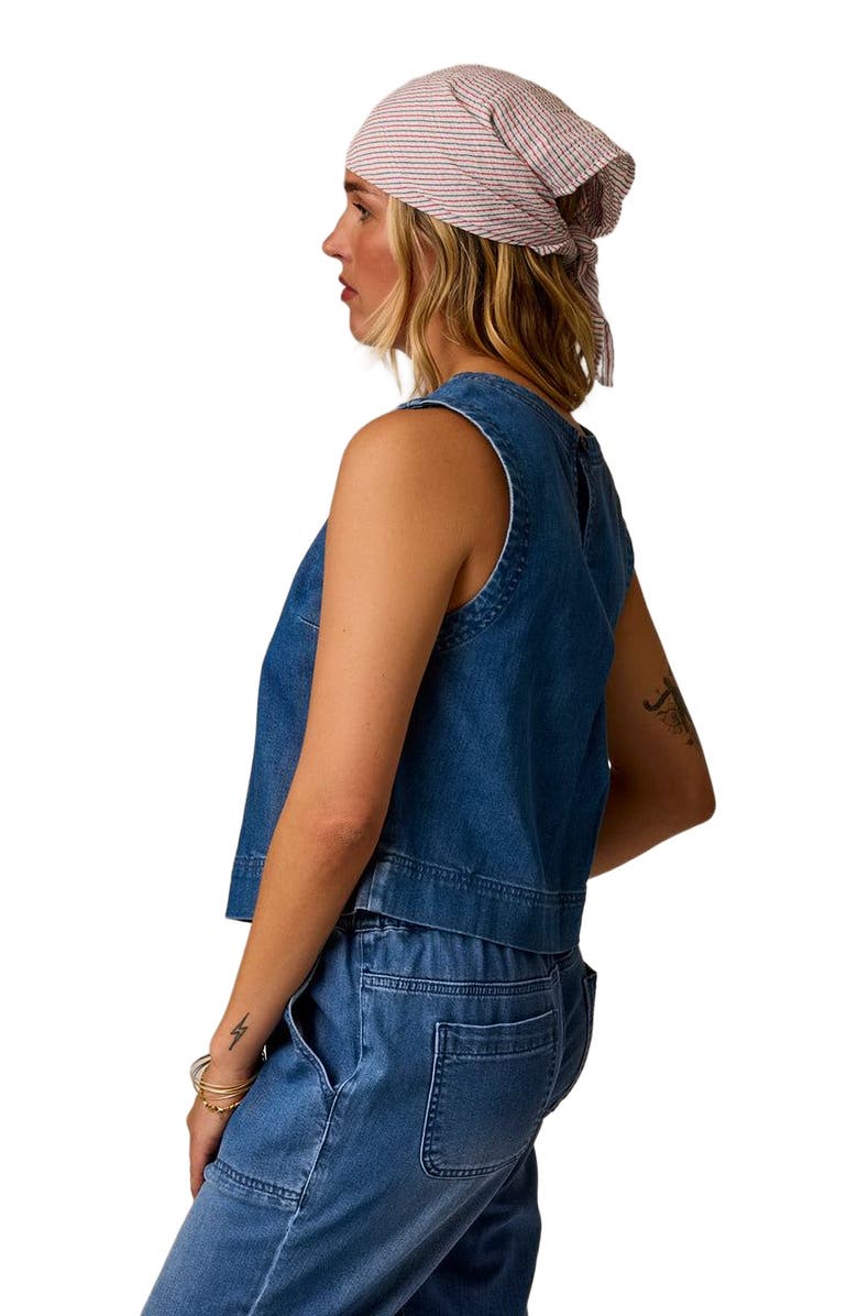 Carve Designs Susie Denim Tank, Alternate, color, Magnolia