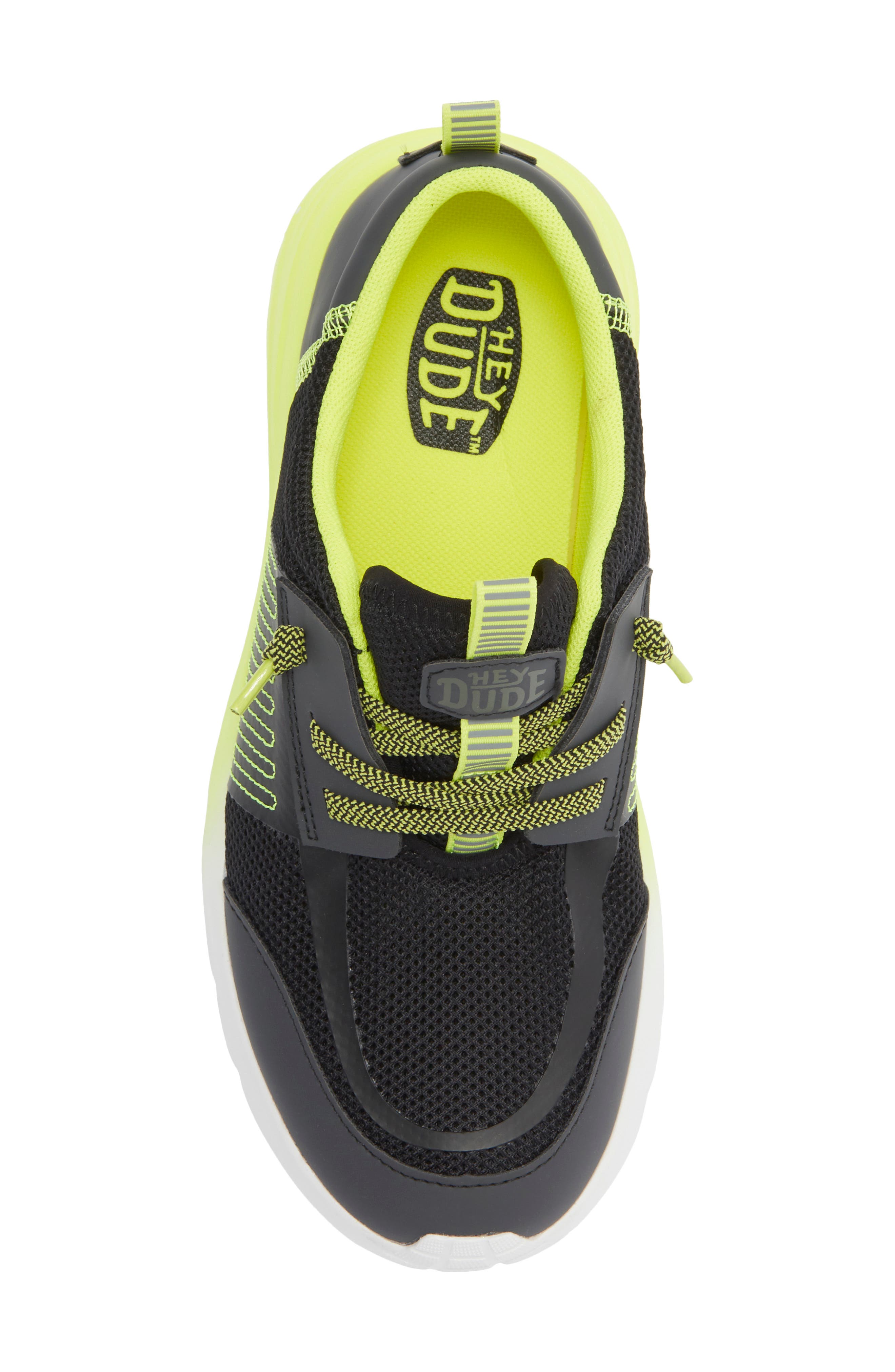 Hey Dude Kids' Sirocoo Play Sneaker, Alternate, color, Black/ Lip